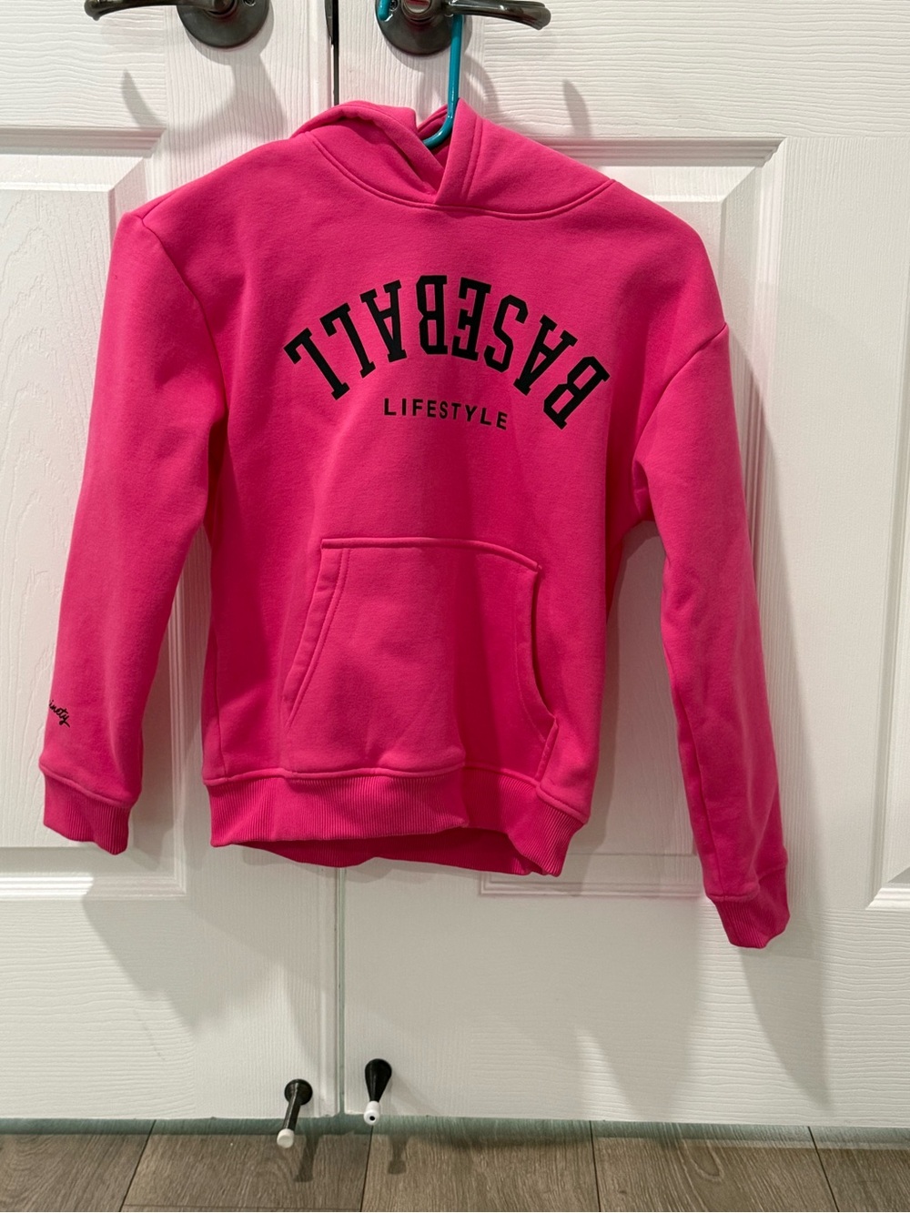 BASEBALL LIFESTYLE Kids' Hoodie - Bright Pink